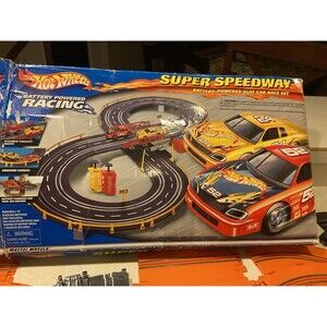 Hot Wheels Slot Car  Set   Incomplete 45 pcs For Parts Replacement See Photos